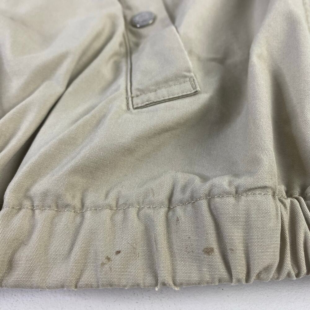 Vintage Y2K Neutral Beige Tommy Hilfiger Bomber Field Golf Jacket Sz Large - Picture 6 of 13